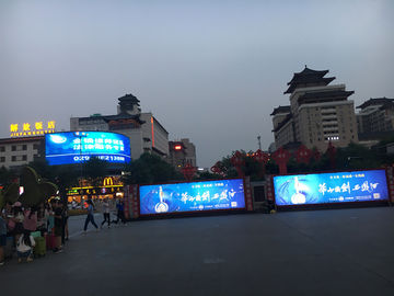 中国 前部アクセス屋外の導かれた広告スクリーンのビデオ壁P10 14ビット50KG サプライヤー